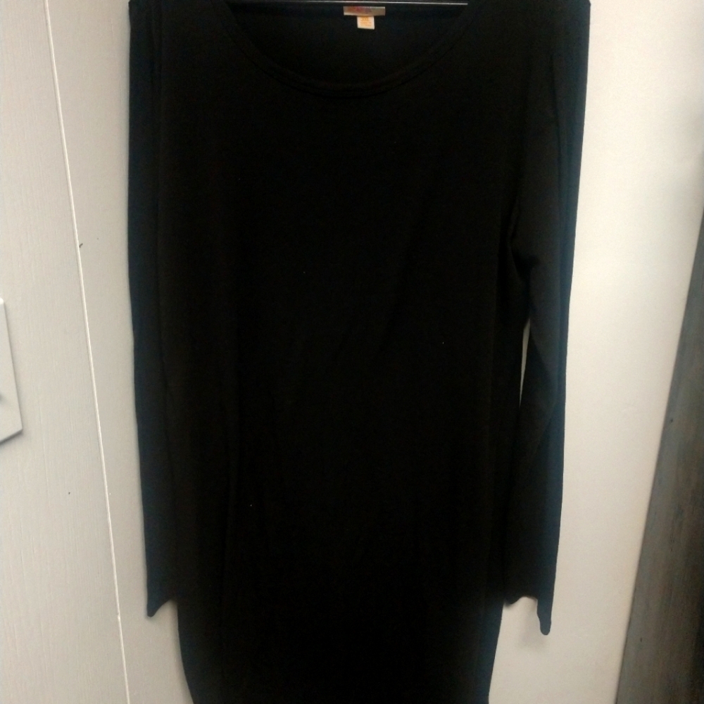 Solid Black 3X Lularoe Debbie Dress